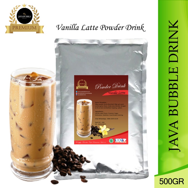 

Bubuk Minuman Vanilla Latte 500Gr
