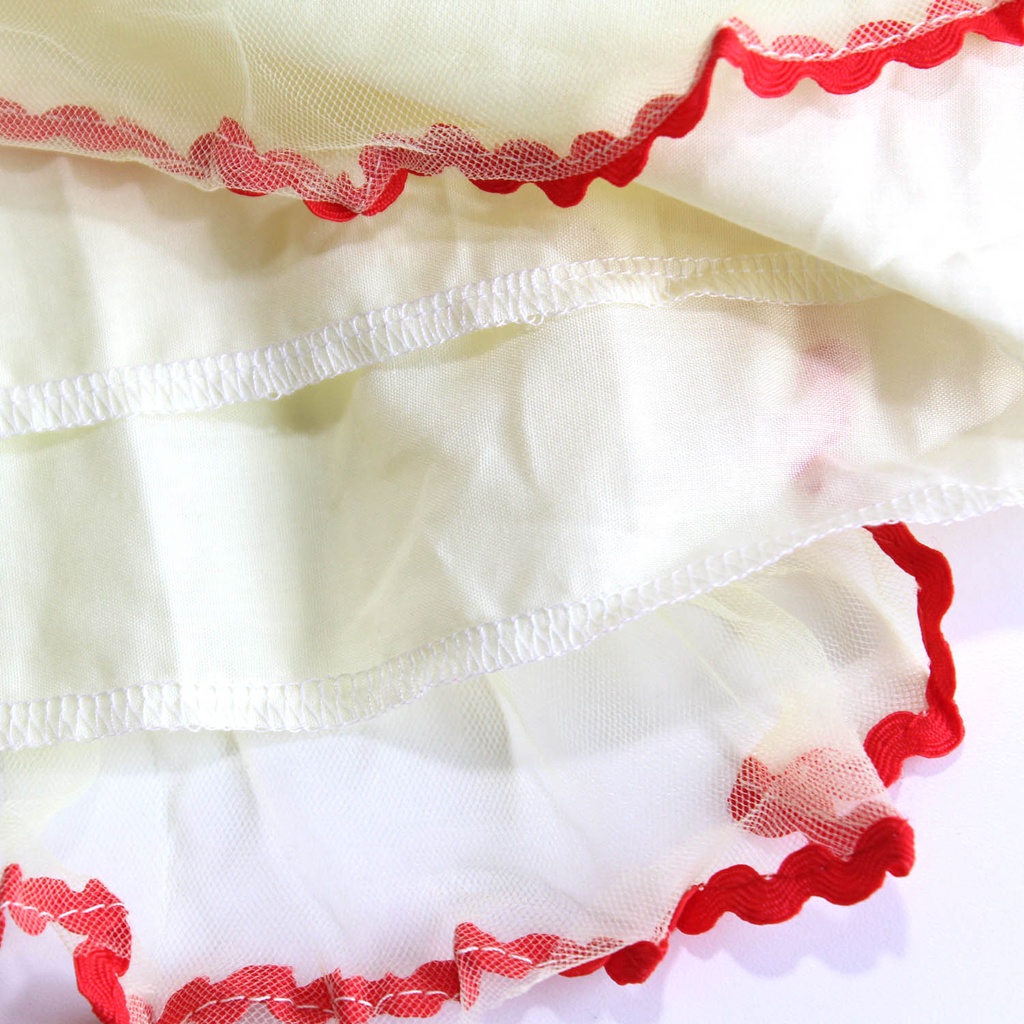 Dress Princess Anak Free Bando Merah Cantik Dress Anak Snow White Kostum Anak Perempuan Kostum Princess Snow White Dress Terusan Anak Lucu