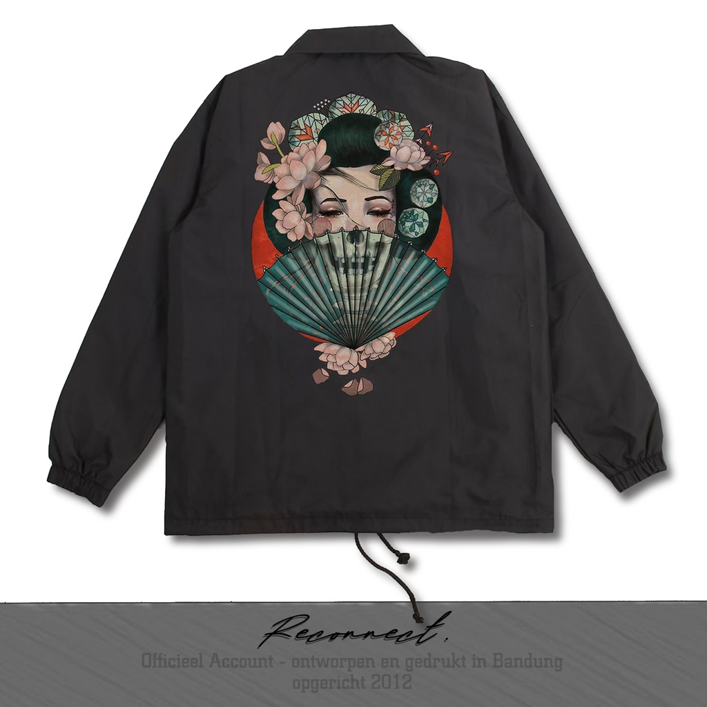 Reconnect Coach Jacket Skull Geisha Tatto Collection - Unisex