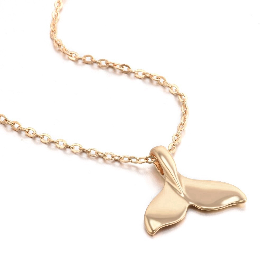 【TERSEDIA &amp; COD】Fashion sweet fish tail necklace pendant jewelry