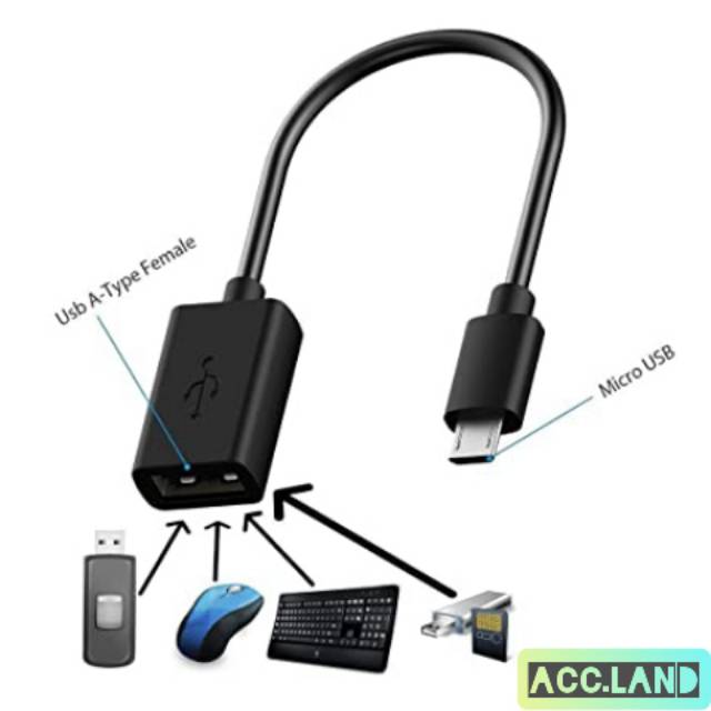 Kabel Data Otg Micro USB - Mobile Phone OTG Connect kit