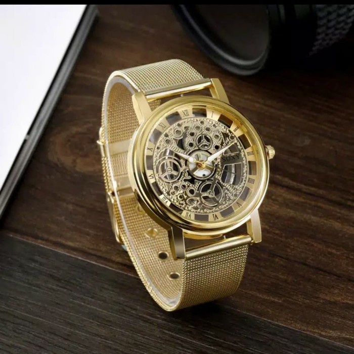 Jam Tangan Pria Watch Keren Terbaru Murah COD Fashion N3Y2 Jam Tangan Pria Soxy Fashion Skeleton Mew