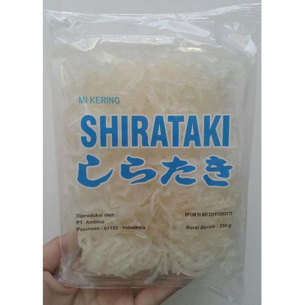 

Pasti Ready Mie Kering Shirataki - Dry Shirataki ( Isi 10Pcs ) 250Gr