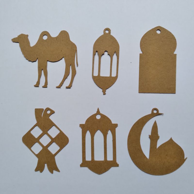 

10pcs Lebaran hangtag craft liner kertas samson, hangtag dekorasi, hang tag hampers, idul fitri hang tag