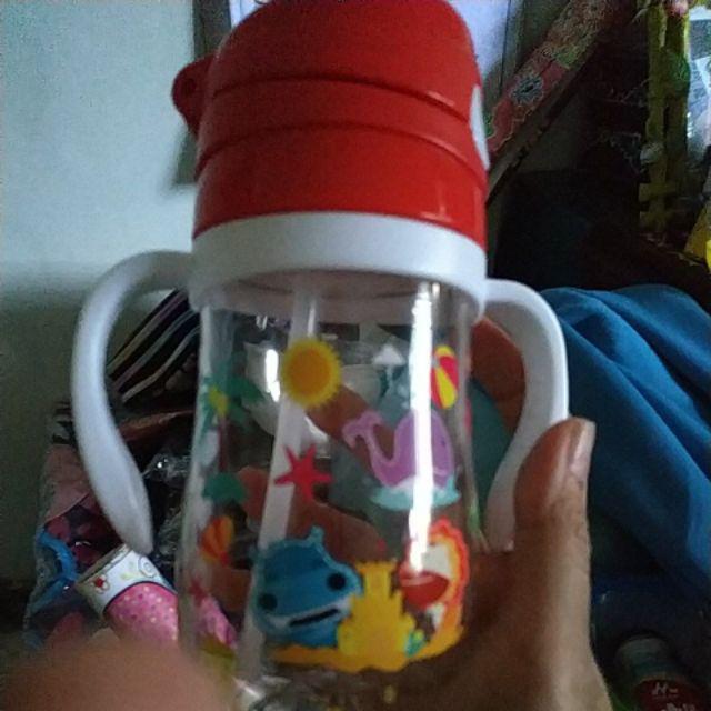 Marcus & Marcus Tritan Straw Bottle 350ml / Botol Minum Sedotan Anak