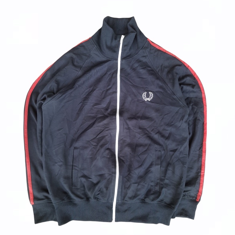 VINTAGE TRACKTOP FRED PERRY SIZE S SECOND/BRANDED/THRIFT/BEKAS