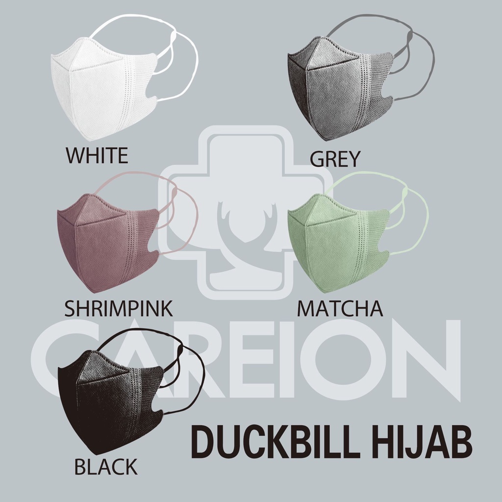 HWLB MASKER DUCKBILL JILBAB 3PLY isi 50pcs ada warna Shrimpink Matcha