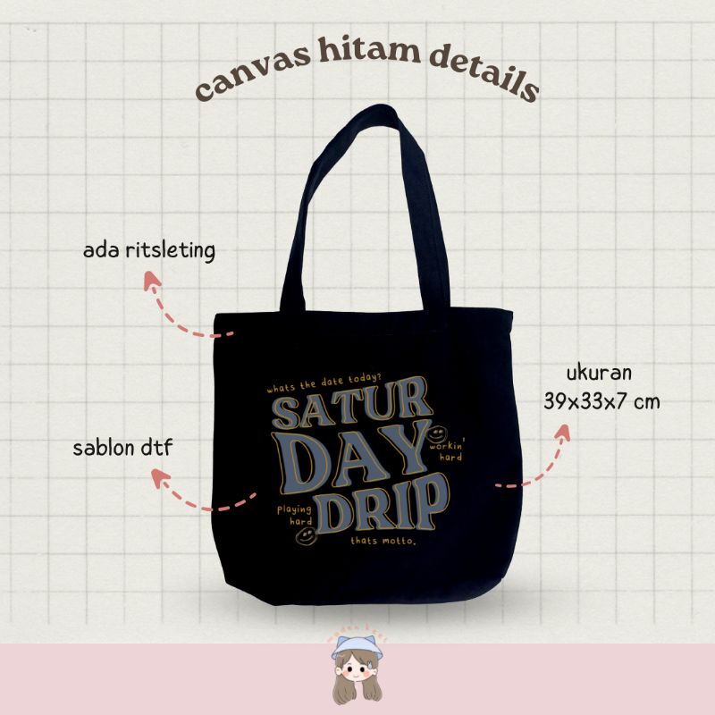 NCT DREAM TOTEBAG CANVAS HITAM GLITCH MODE