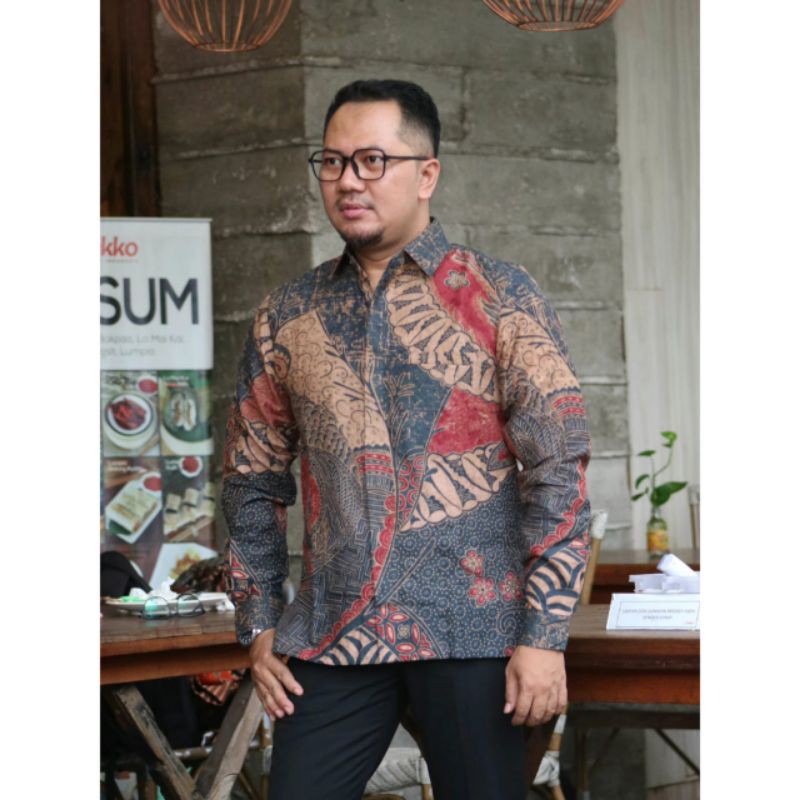 TERBARU BATIK DOBBY ABSTRAK EXLUSIVE PRIA ELEGAN