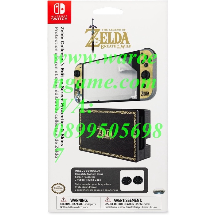 PROMO Nintendo Switch Zelda Collector's Edition Screen Protection Skin