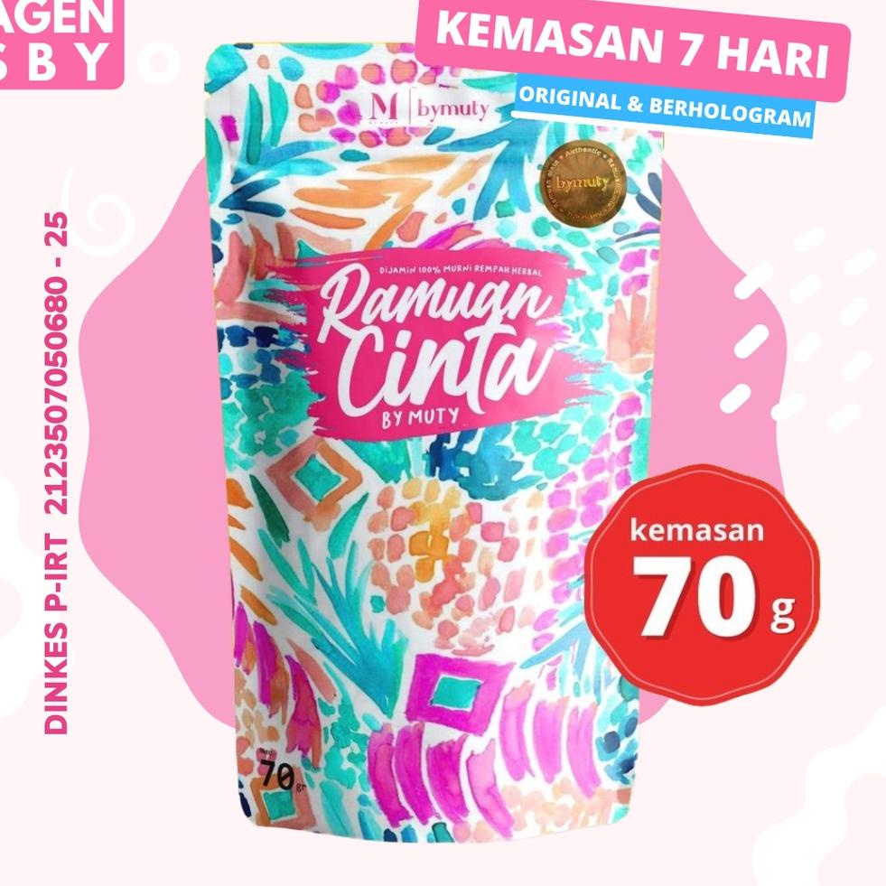 

NEW PRODUCT RAMUAN CINTA BY MUTY kemasan 70gr (untuk 14x SEDUH) ❂ 848