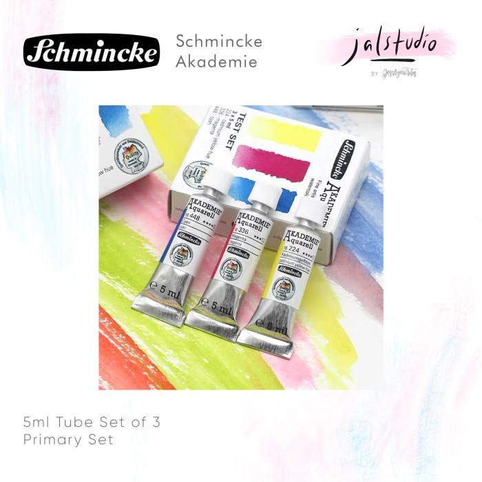 

READY! SCHMINCKE AKADEMIE WATERCOLOR WATERCOLOUR TUBE PRIMARY SET 5ML X 3 ALAT LUKIS TERUPDATE AL8