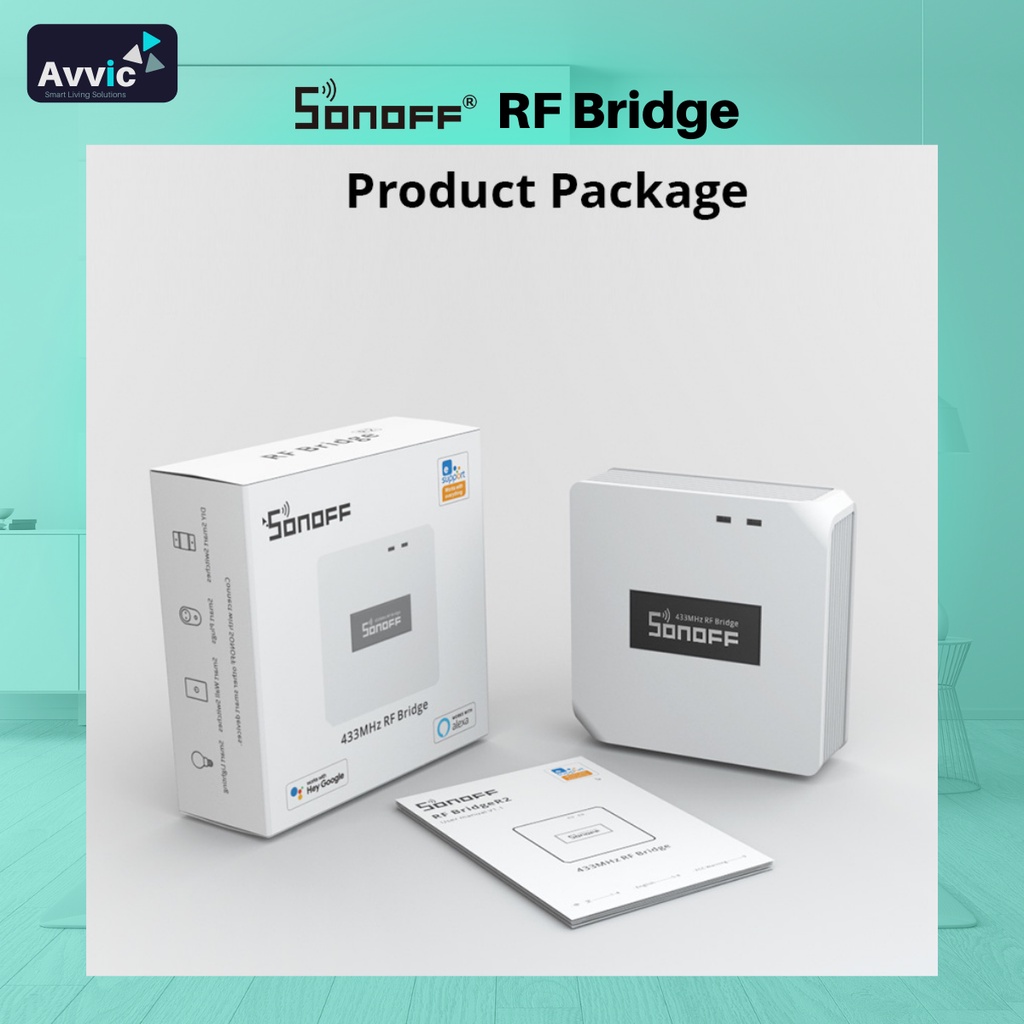 Sonoff RF Bridge Wifi 433Mhz Smart Home IoT Otomatis Wifi Convert Remote 433 Mhz to WiFi