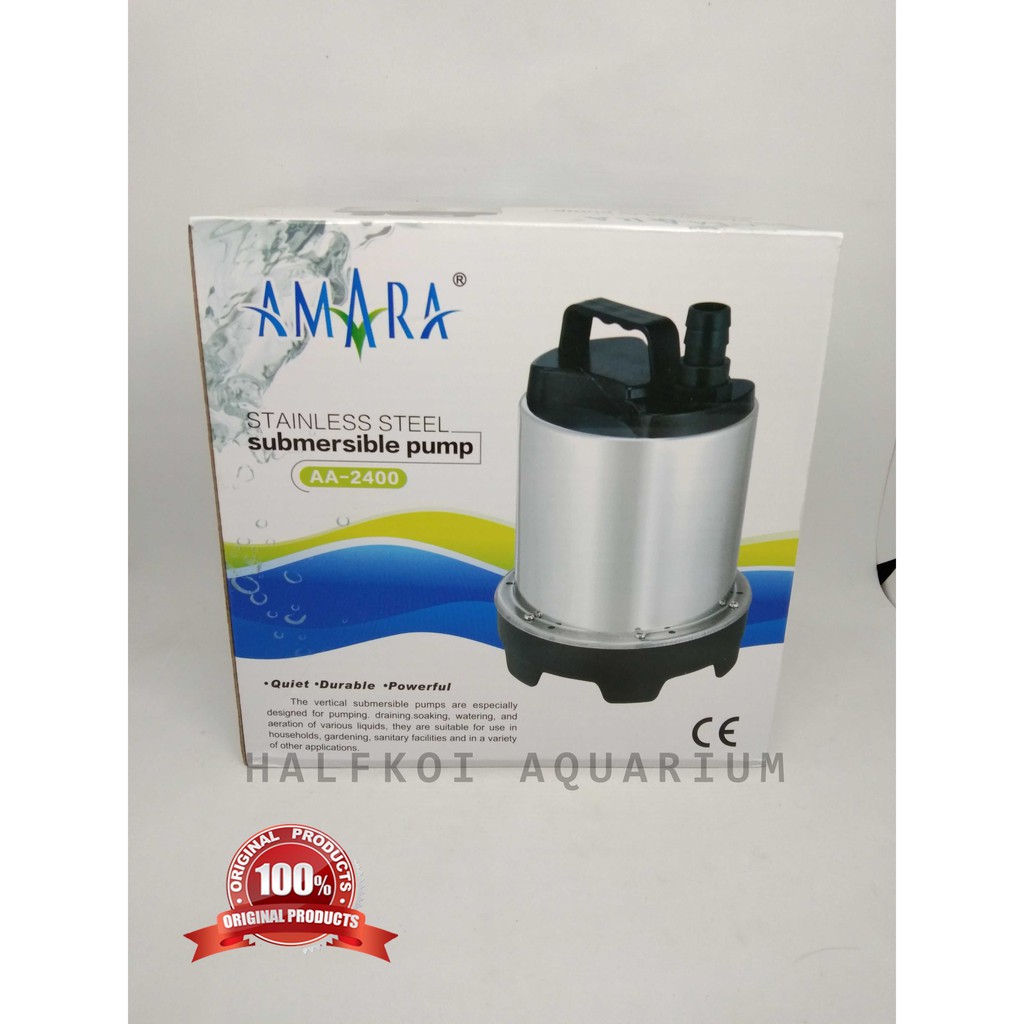 Jual Pompa Air Celup Amara AA 2400 Pompa Filter Air Mancur Kolam Ikan