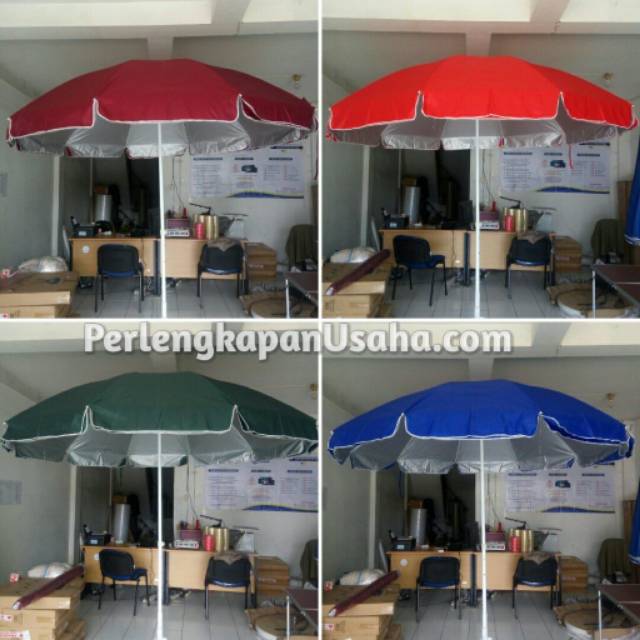 Payung 2lapis 260cm Tenda/cafe/bazar/pantai