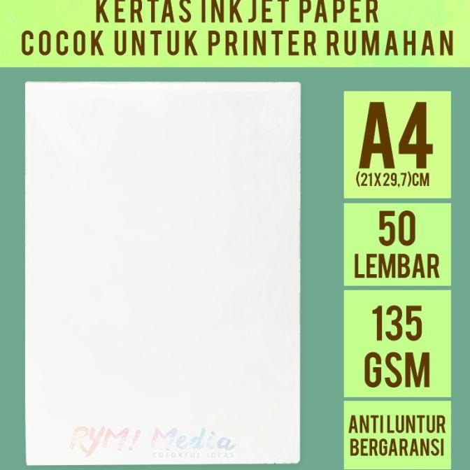 

Promo Awal tahun Kertas Inkjet Paper 135 gsm A4 isi 50 Single Side Promo Awal tahun