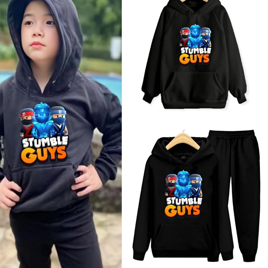 YVF - SWEATER HOODIE ANAK STUMBLE GUYS DYNAMITRON SETELAN NINJA