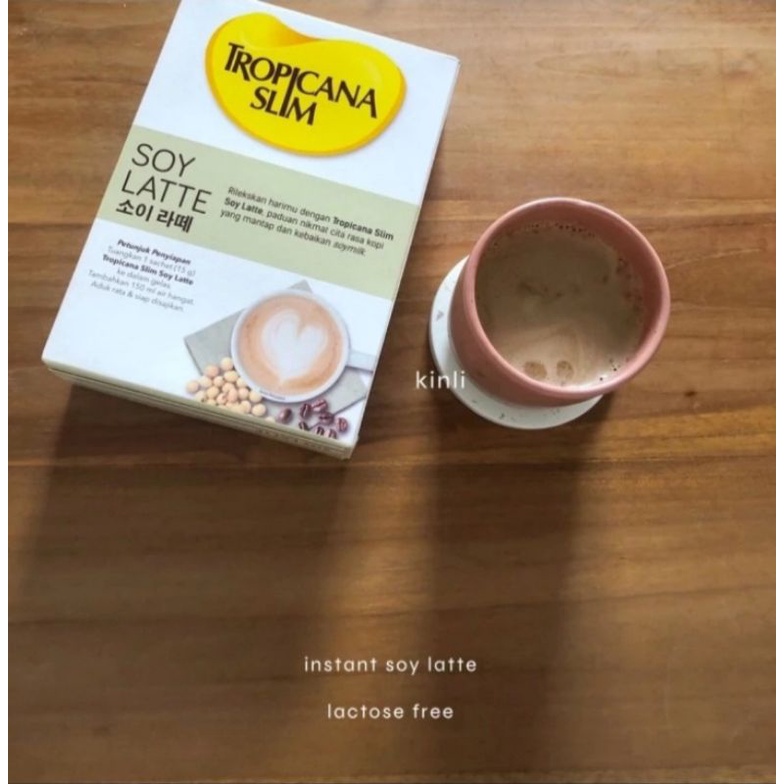 vegan soy latte instant coffee plant based kopi nabati tropicana slim