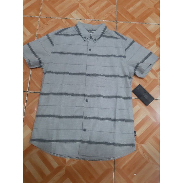 Kemeja Anak Hurley Thompson Boys Short Sleeve Shirt Grey