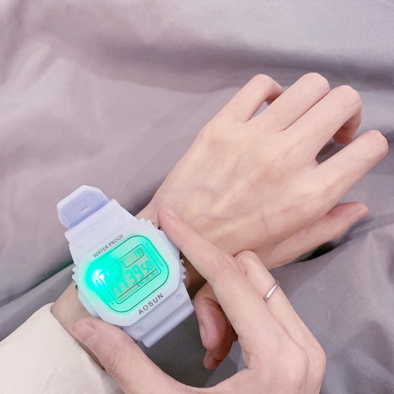 【KOK】✅COD Jam Tangan Pasangan / Jam Tangan GD Little Daisy Jelly / Jam Tangan Wanita Luminous Tahan Air-5