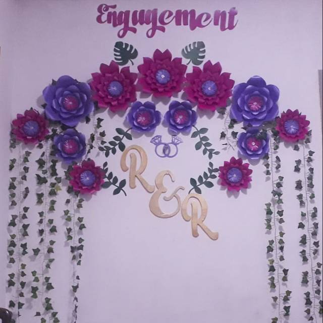 Paper Flower I Hiasan Dinding I dekorasi lamaran I dekorasi wedding