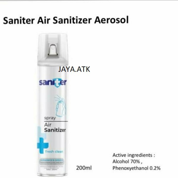 (Original) DESINFEKTAN SPRAY SANITER SANITIZER DISINFEKTAN SPRAY SEMPROT RUANGAN 200 ML ANTI BAKTERI