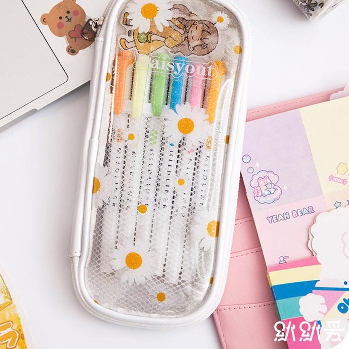 

바 Kotak Pensil Transparan Zipper Imut SK0062 Special