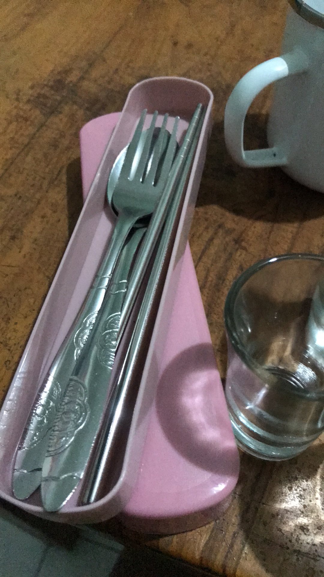 Sendok Garpu Sumpit  Set Stainless Steel