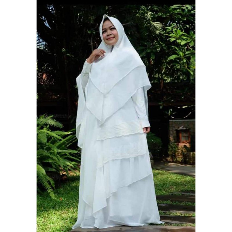 Gamis syar'i putih