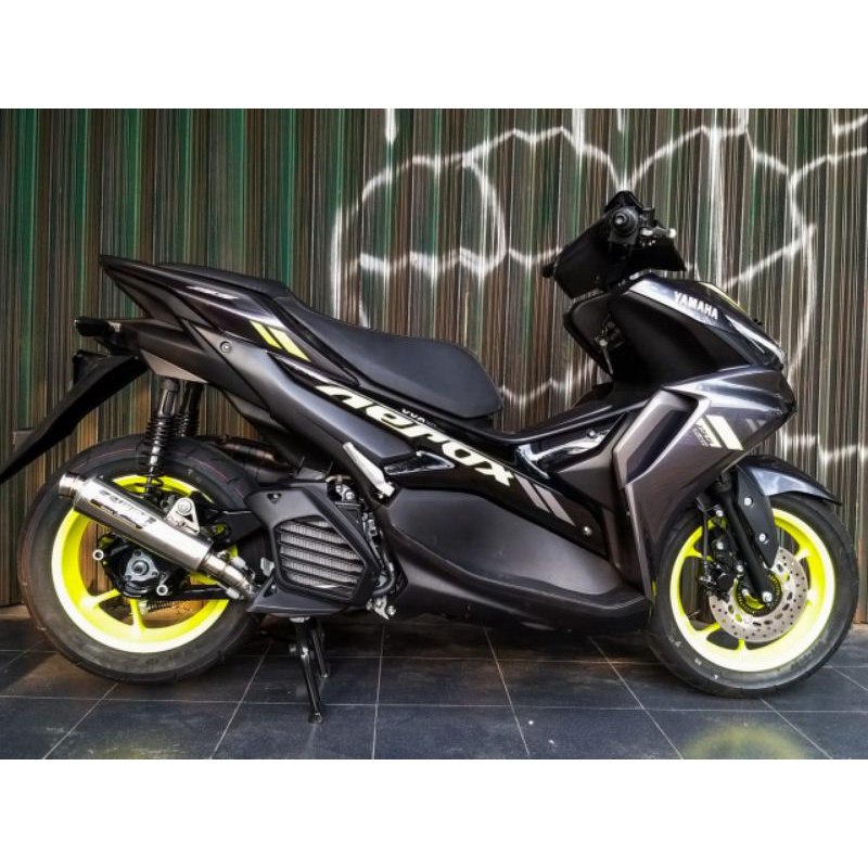 Knalpot Aerox Old/New type M38-M3 Shijiro Racing Original