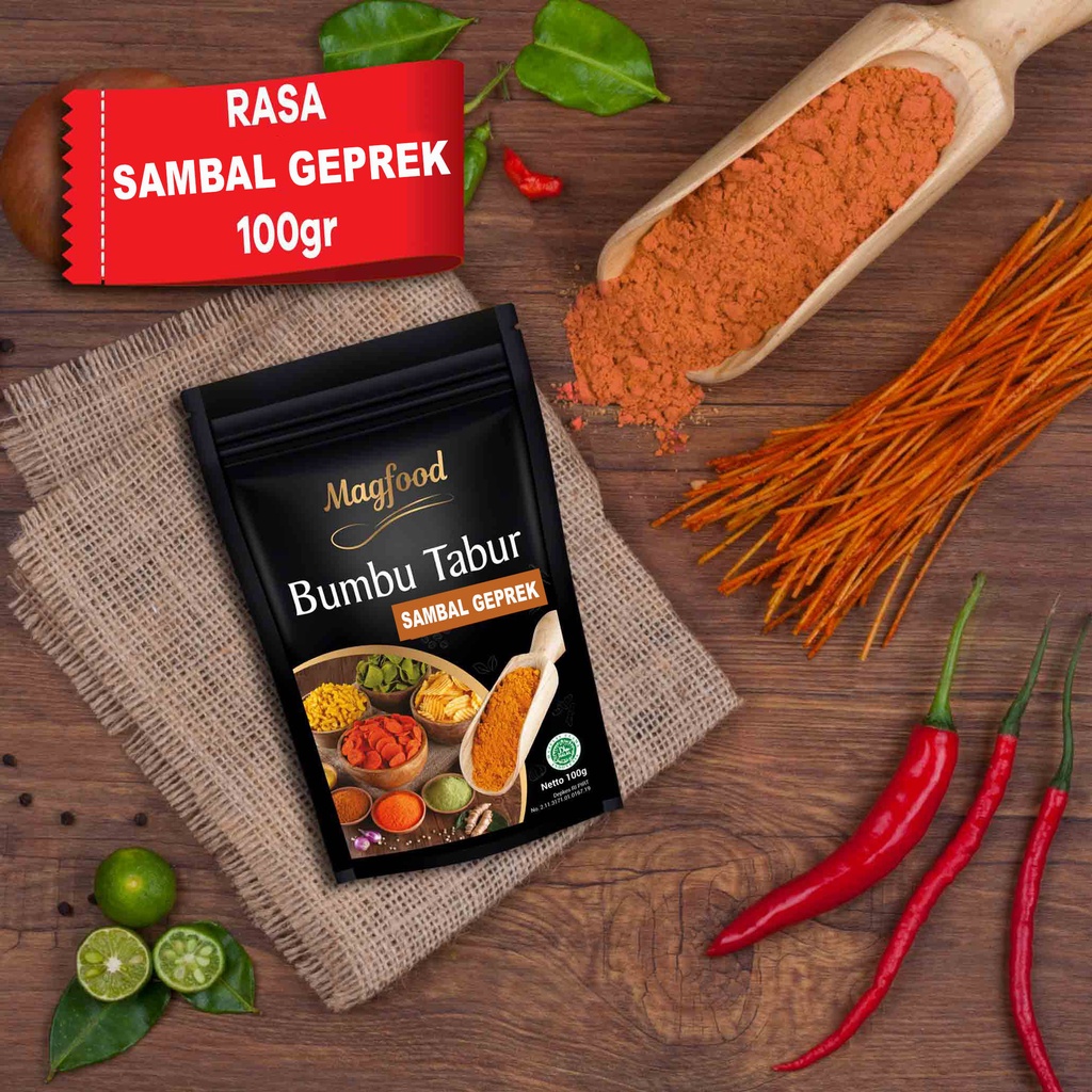BARU!! Magfood Bumbu Tabur Rasa Sambal Geprek 100 gram