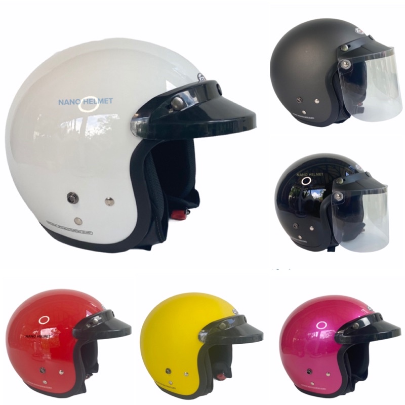 HELM BOGO FULL LEHER Kaca Gelap Kaca Bening SNI