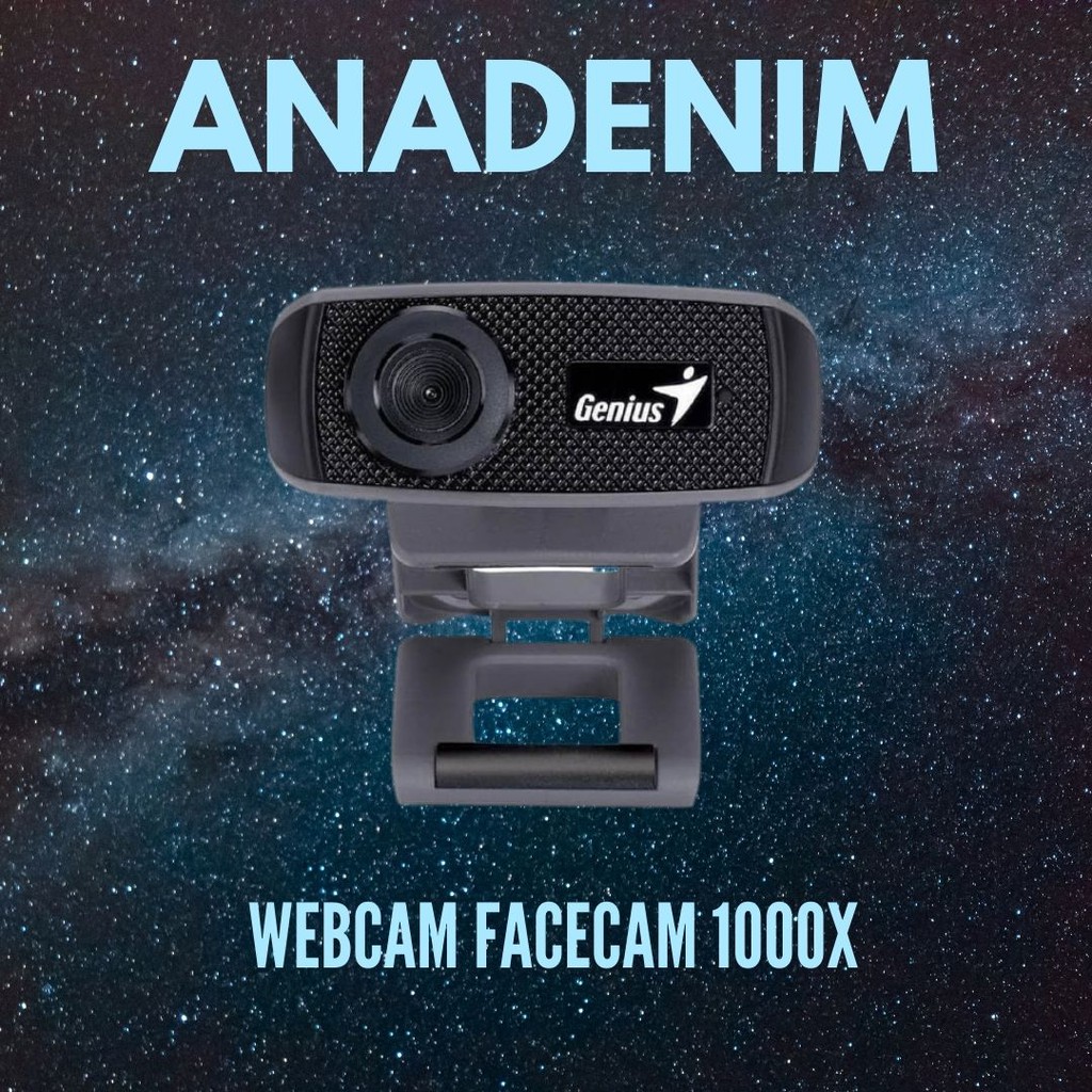 Genius FaceCam 1000X Webcam - Kualitas HD 720p, Plug and Play, Manual Focus Lens
