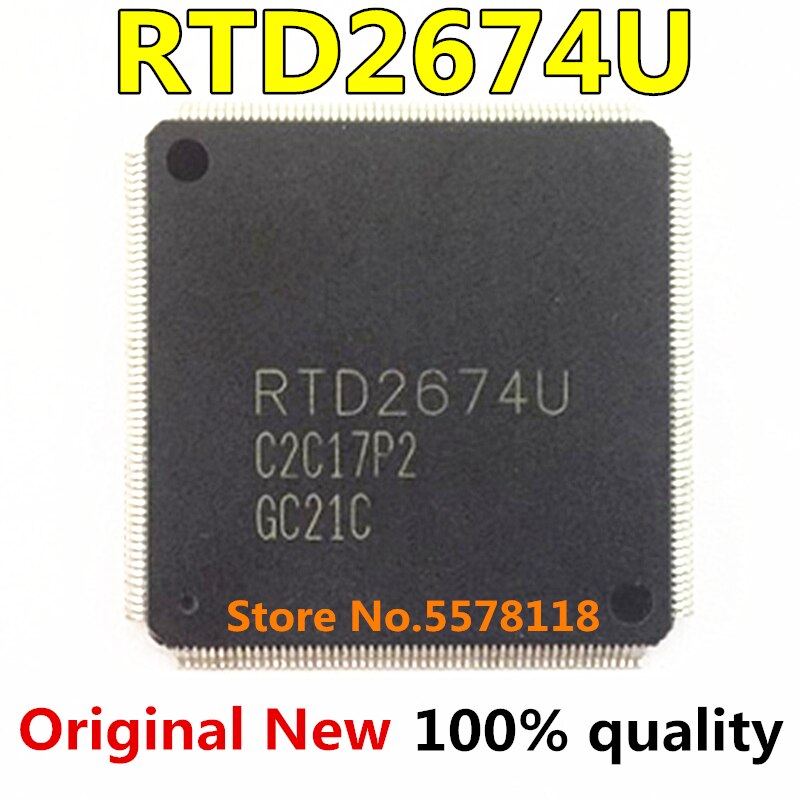 (Ready Stok) 2pcs-10pcs RTD2674U RTD2674U-GR QFP-216 Chipset