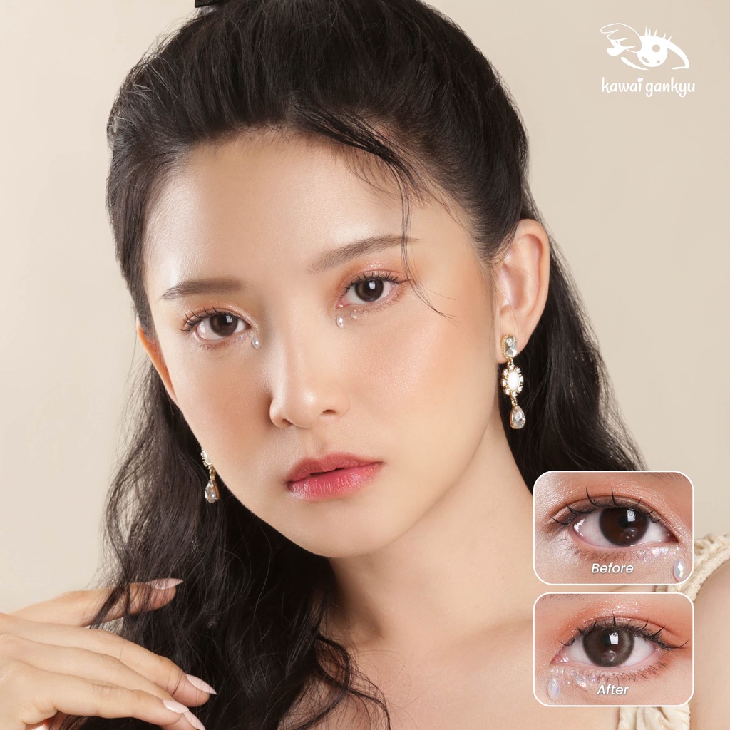 KawaiGankyu Softlens - Voxie Lunar Gray (1botol)