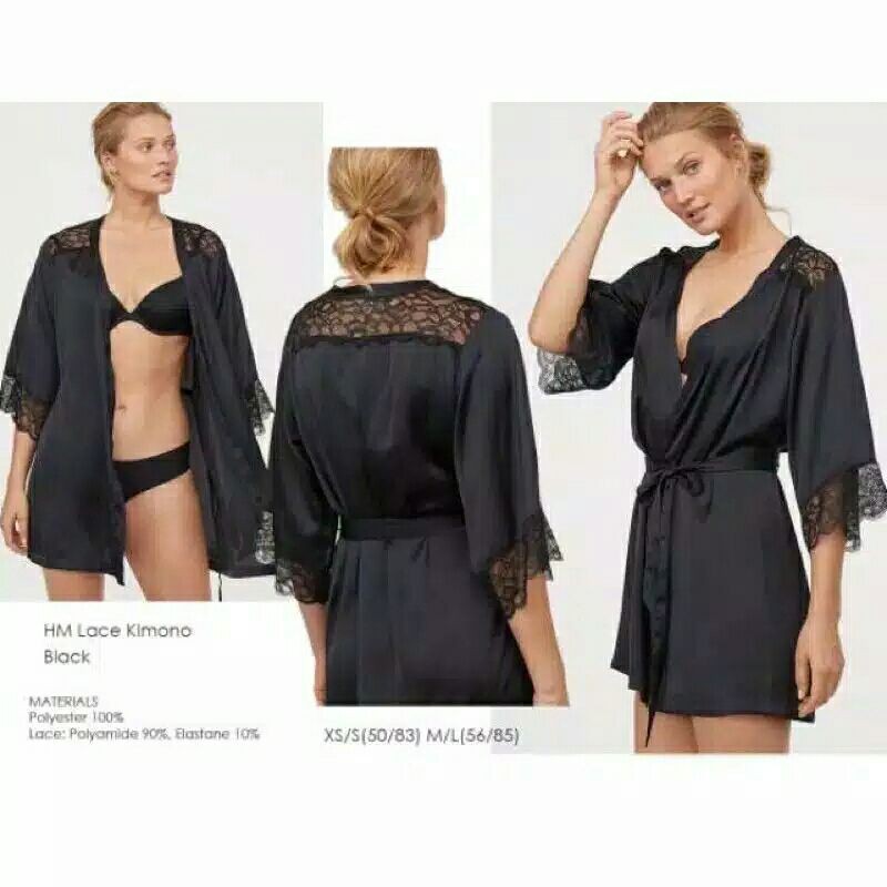 H&amp;M Lingerie Satin Wanita | Baju Tidur Original Branded