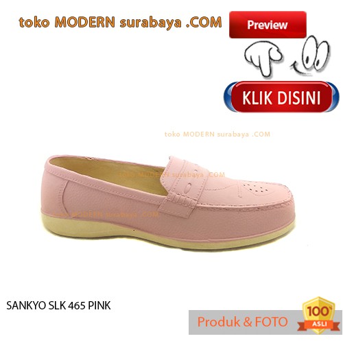 SANKYO SLK 465 PINK sepatu wanita sepatu slip on karet murah