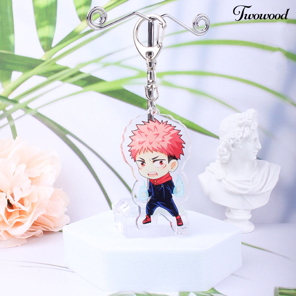 Twowood Gantungan Kunci Karakter Anime Portable Tahan Lama
