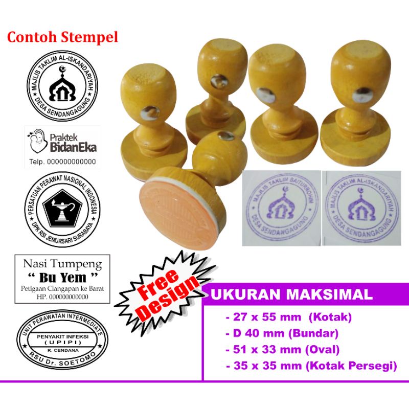STEMPEL KAYU / Runaflek Free Design