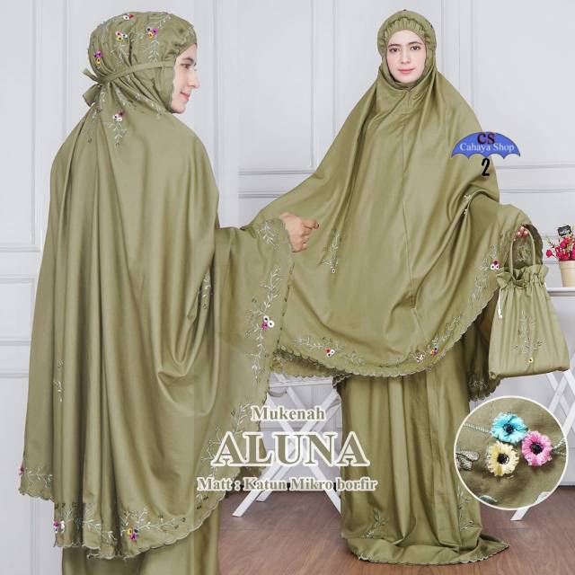 FASHION MUSLIM/MUKENA/MUKENA DEWASA/MUKENA ALUNA