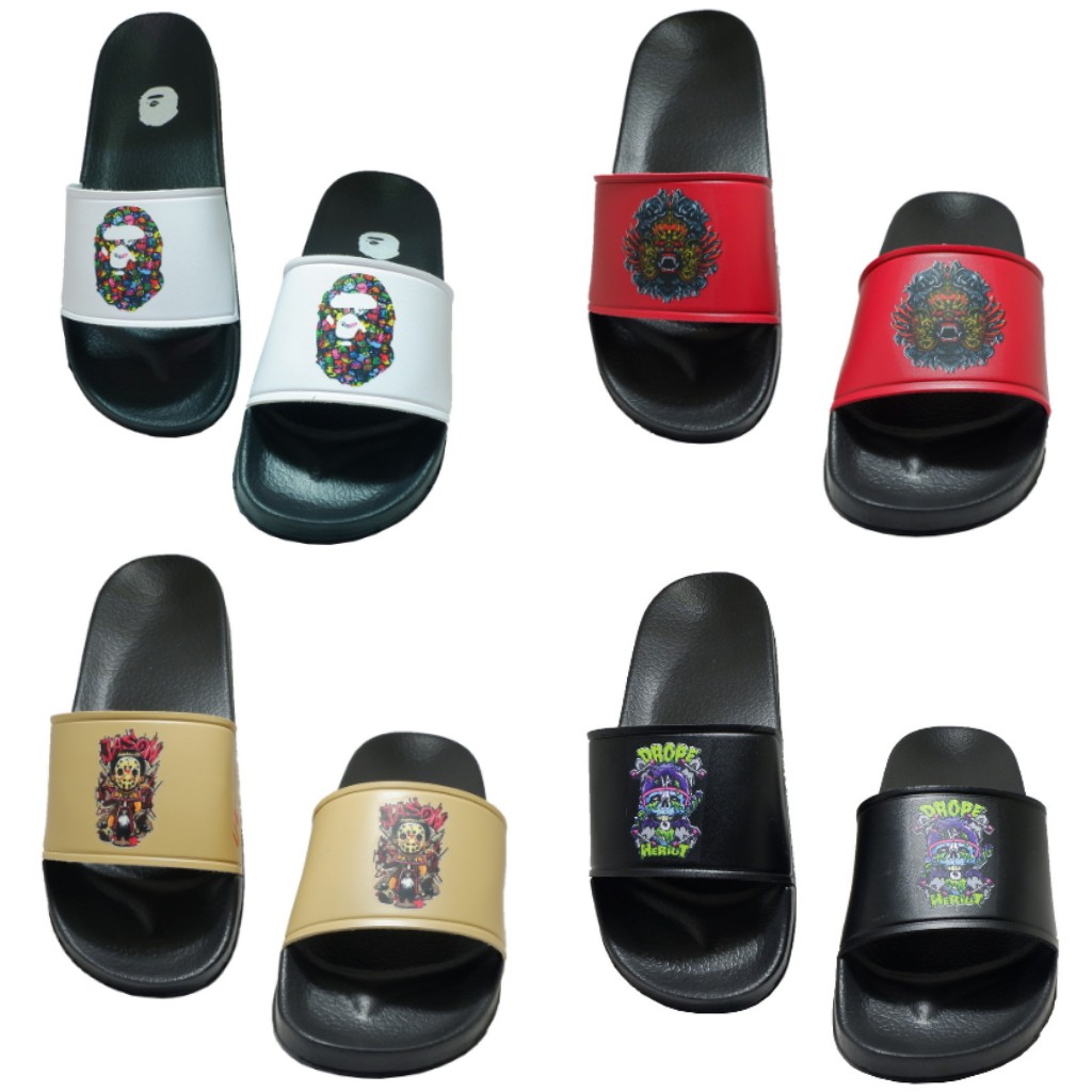 Ukuran 39-46 Sandal Pria Korea Fashion Ulzzang Sandalhitam Roma Musim Panas Kasual Nyaman Sandalpria