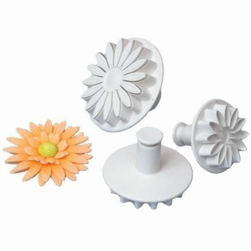 Plunger Sunflower / Bento Cookies Fondant Plunger Cutter Stamp Sunflower Bunga Matahari