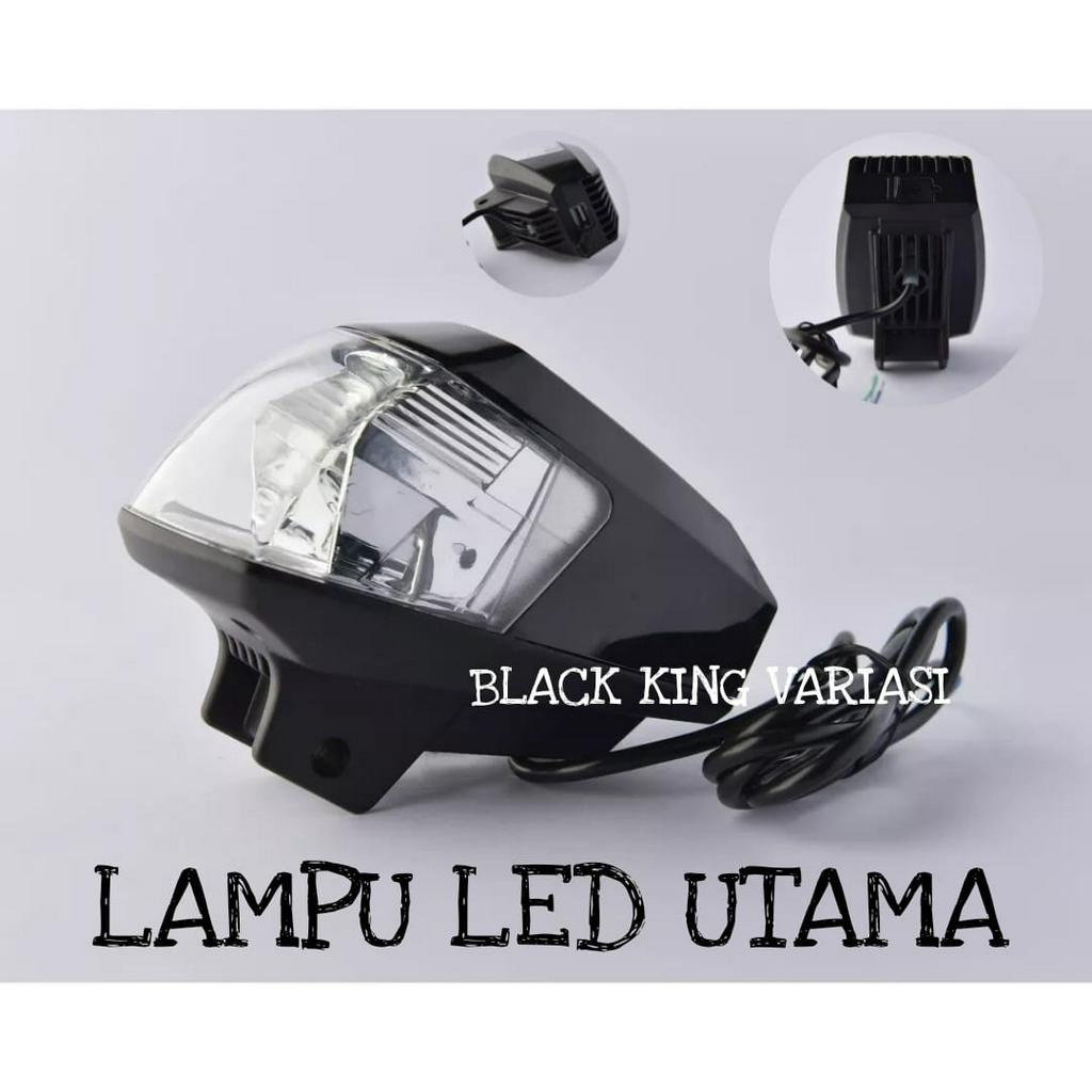 Lampu Utama Motor LED Rayton 40 Watt Ac Dc Lampu Depan Motor Led USB Universal Arus Ac-Dc E03B Lampu tembak Motor Sorot Led