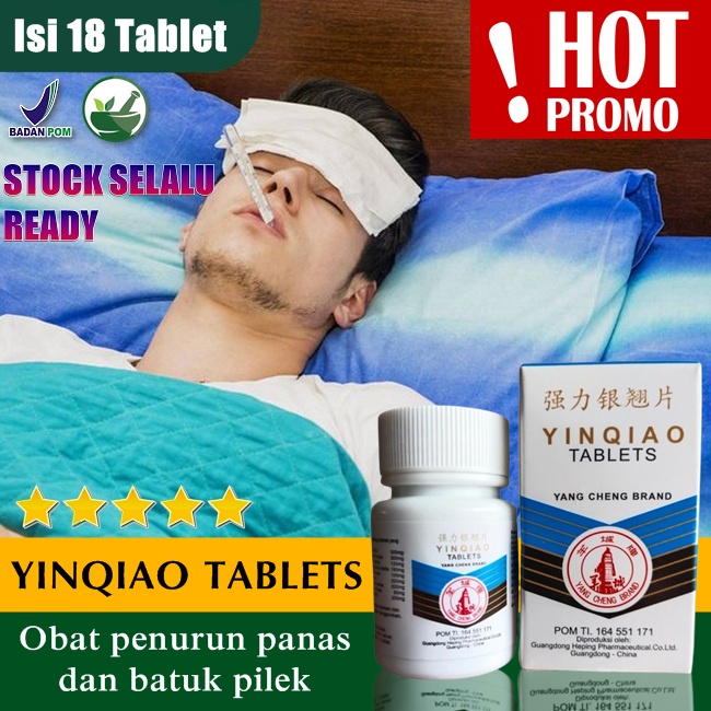 PROMO Obat penurun panas dan batuk pilek yinqiao tablets bpom obat demam anak herbal dan dewasa AMPU