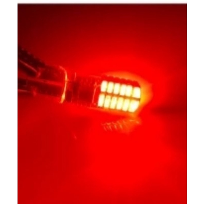 Lampu LED Senja Sen T10 24 LED Crystal Jelly 24 Mata Lampu Mobil & Motor-merah