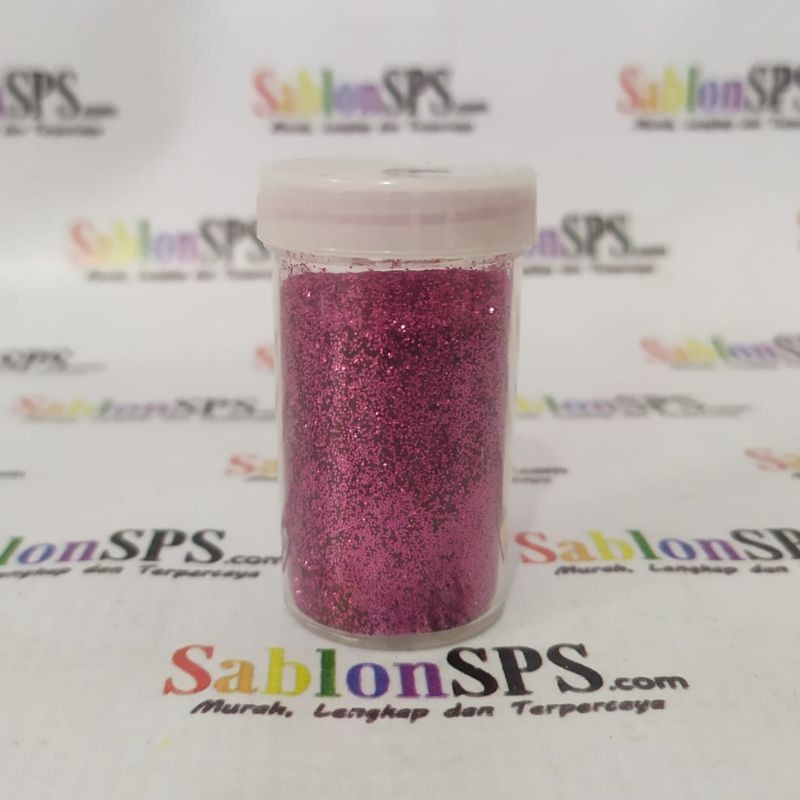 BUBUK GLITER FUSCHIA PINK GLITTER POWDER 10gr CUP BESAR