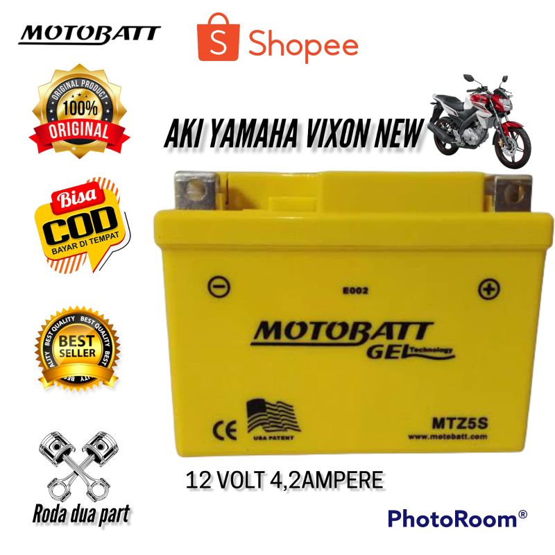 AKI MOTOR YAMAHA VIXION NEW - MOTOBATT MTZ5S