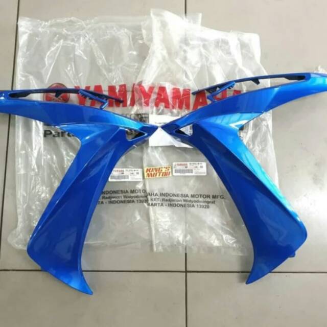 COVER DEPAN XEON RC  SAYAP XEON RC SEPASANG BIRU ASLI YAMAHA
