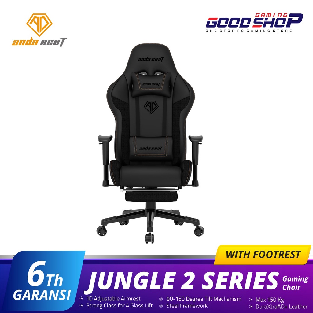 ANDASEAT Jungle 2 Series with Footrest - Gaming Chair