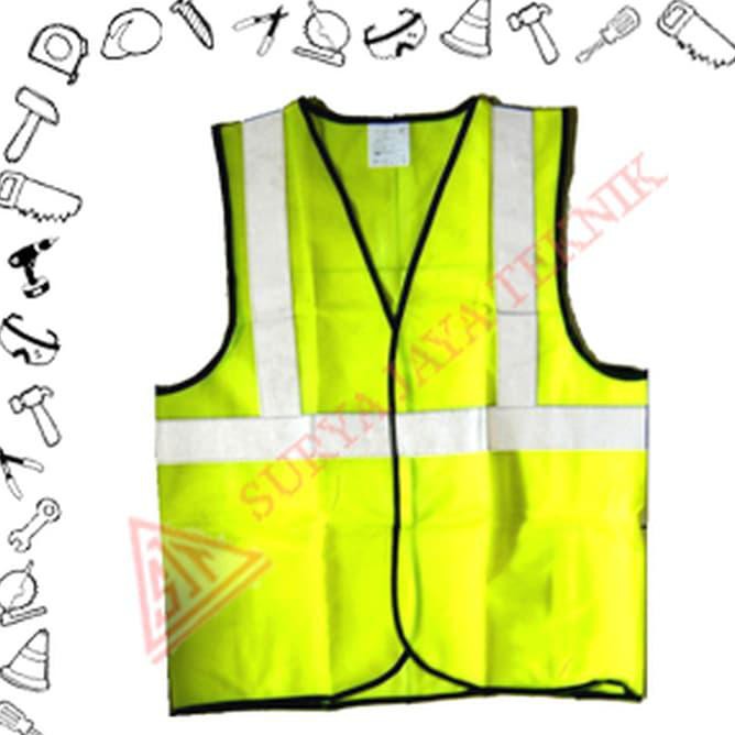 f3d3 rompi safety hijau / safety vest l - xl - xxl - xxxl size sta4